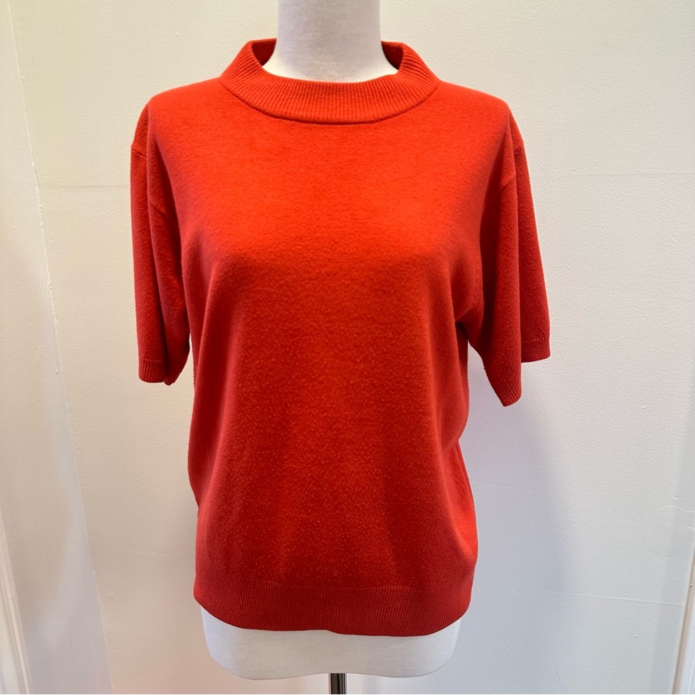 Sag Harbor Red Knit Top